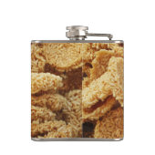 Platen van rijst ~ Aziatische zoetwaren Heupfles (Achterkant)