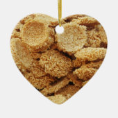 Platen van rijst ~ Aziatische zoetwaren Keramisch Ornament (Voorkant)