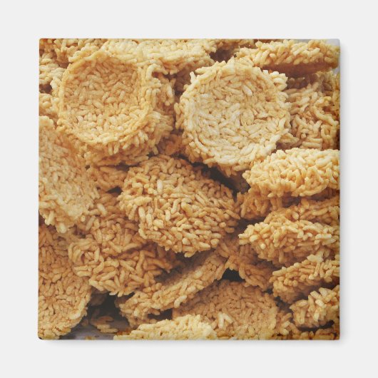 Platen van rijst ~ Aziatische zoetwaren Magneet (Voorkant)