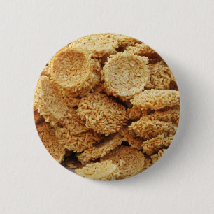 Platen van rijst ~ Aziatische zoetwaren Ronde Button 5,7 Cm