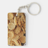 Platen van rijst ~ Aziatische zoetwaren Sleutelhanger (achterkant)