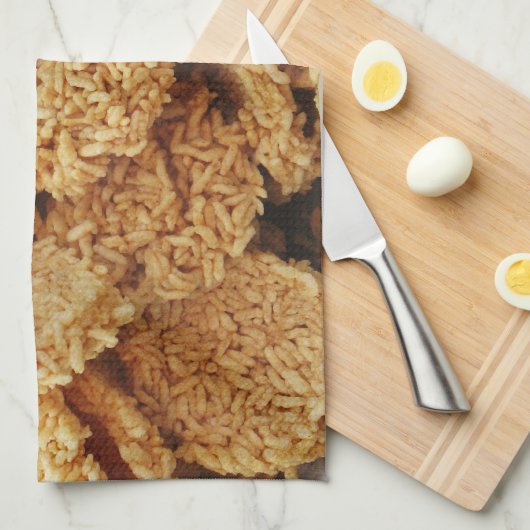 Platen van rijst ~ Aziatische zoetwaren Theedoek (Quarter Fold)