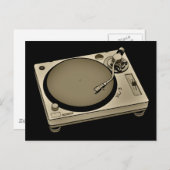Platenspeler2 Briefkaart (Voorkant / Achterkant)