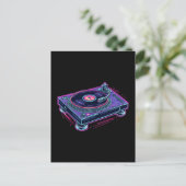 Platenspeler Audio LP Vinyl Record Player Briefkaart (Staand voorkant)