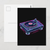 Platenspeler Audio LP Vinyl Record Player Briefkaart (Voorkant / Achterkant)