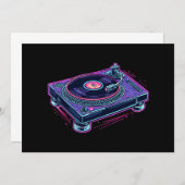 Platenspeler  Audio LP Vinyl Record Player Kaart (Voorkant / Achterkant)