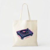 Platenspeler Audio LP Vinyl Record Player Tote Bag (Voorkant)