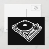 Platenspeler Briefkaart (Voorkant / Achterkant)