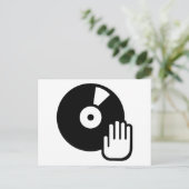 Platenspeler Briefkaart (Staand voorkant)