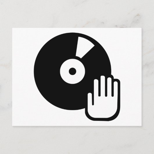 Platenspeler Briefkaart (Voorkant)