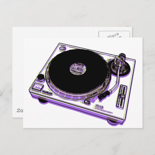 Platenspeler Briefkaart