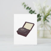 Platenspeler Briefkaart (Staand voorkant)