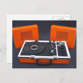 platenspeler briefkaart (Voorkant / Achterkant)