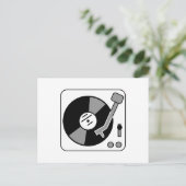 Platenspeler Briefkaart (Staand voorkant)