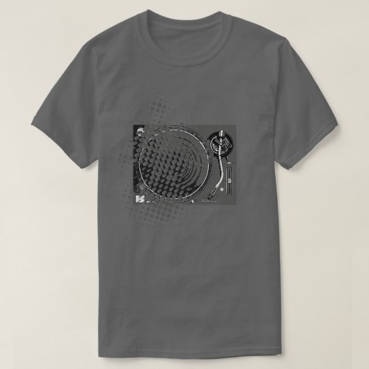 Platenspeler Classic Retro T-shirt (Design voorkant)