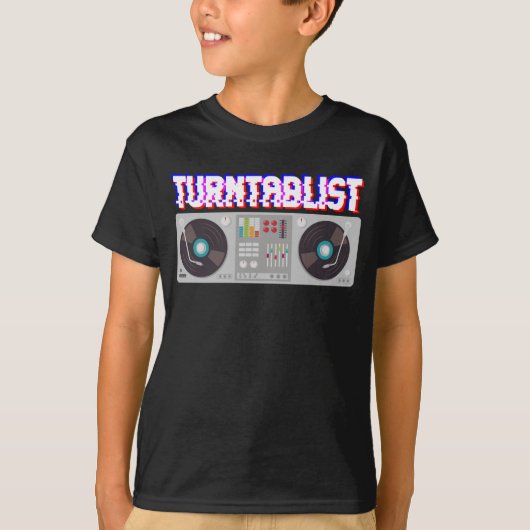 Platenspeler DJ Music Producer Techno Turntablist T-shirt (Voorkant)
