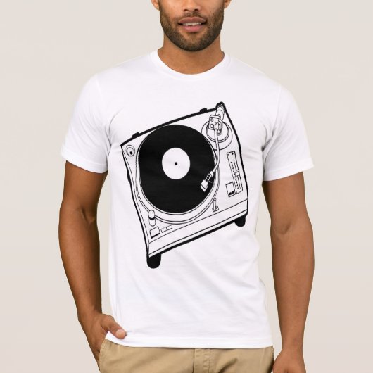 Platenspeler Dj T-shirt (Voorkant)