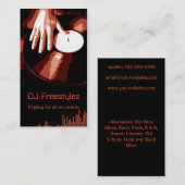 Platenspeler DJ Visitekaartje (Voorkant / Achterkant)