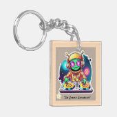 Platenspeler extravaganza sleutelhanger (Voorkant Links)