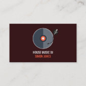 Platenspeler Logo, Professionele DJ Visitekaartje (Voorkant)