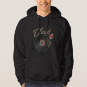 Platenspeler met vinylrecord Stijl Muziek Retro Re Hoodie