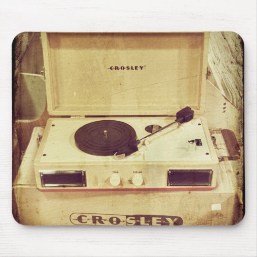  Platenspeler Mousepad Muismat (Voorkant)