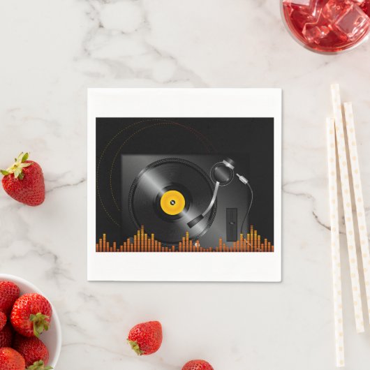 Platenspeler Papieren servetten (Insitu)