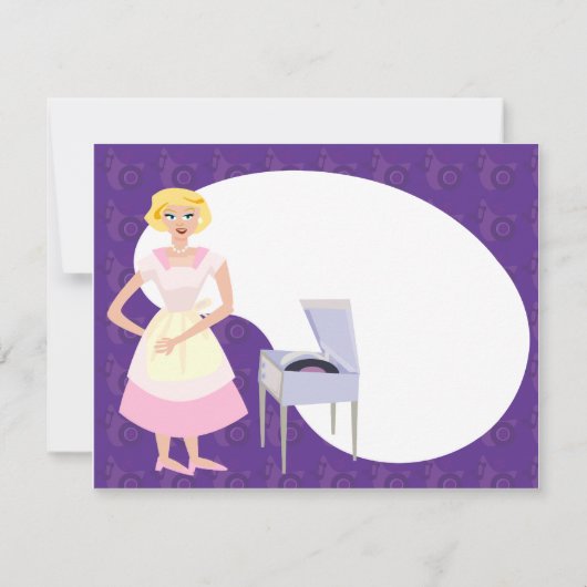 Platenspeler Partij Kaart (Achterkant)