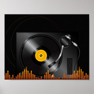 Platenspeler Poster