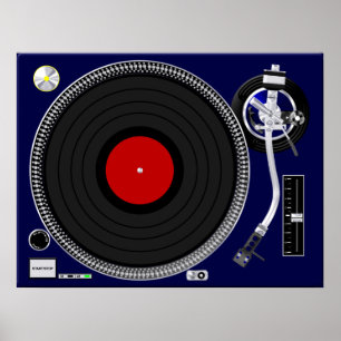 Platenspeler Poster