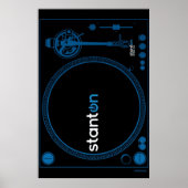 Platenspeler Poster Stanton - DJ Disk Jockey Vinyl (Voorkant)