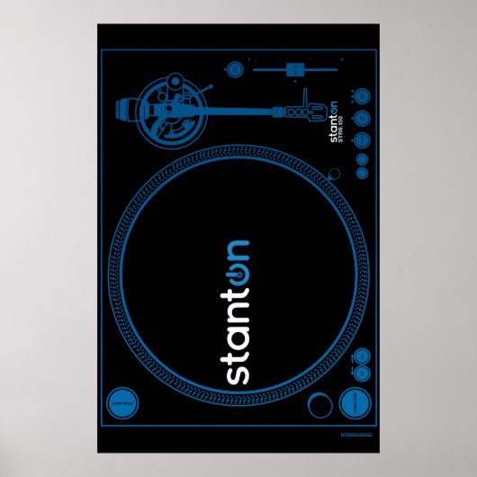 Platenspeler Poster Stanton - DJ Disk Jockey Vinyl (Voorkant)