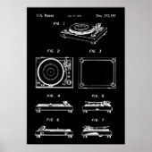 Platenspeler Record Player Poster Patent (Voorkant)