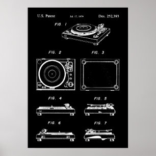 Platenspeler Record Player Poster Patent