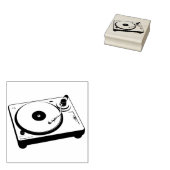 Platenspeler Rubberstempel (Gestempeld)