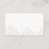 Platenspeler | Vinyl | Achtergrond voor kwalificat Visitekaartje (Achterkant)