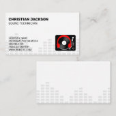 Platenspeler | Vinyl | Achtergrond voor kwalificat Visitekaartje (Voorkant / Achterkant)