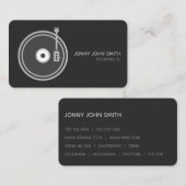 Platenspeler Vinyl Record Player voor muziek Visitekaartje (Voorkant / Achterkant)