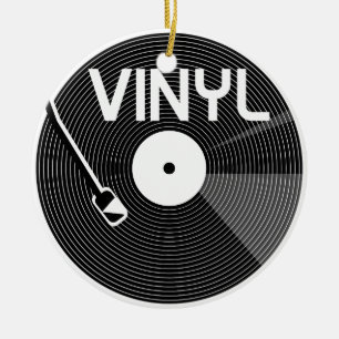 Platenspeler vinylrecord keramisch ornament