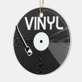 Platenspeler vinylrecord keramisch ornament (Links)