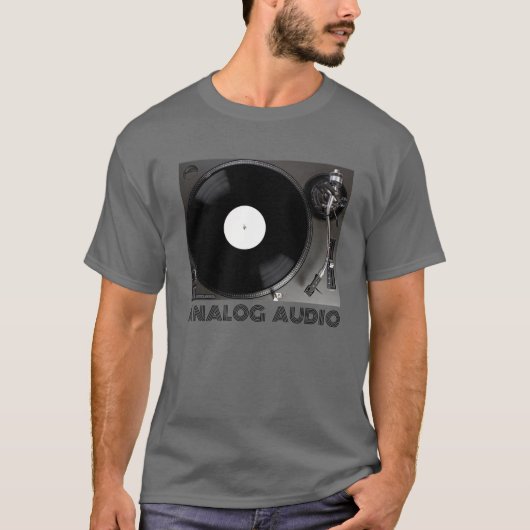 Platenspeler voor de Audiophile T-shirt (Voorkant)