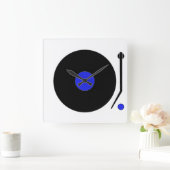 Platenspeler wandklok (Huis)