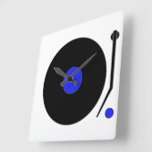 Platenspeler wandklok (Hoek)