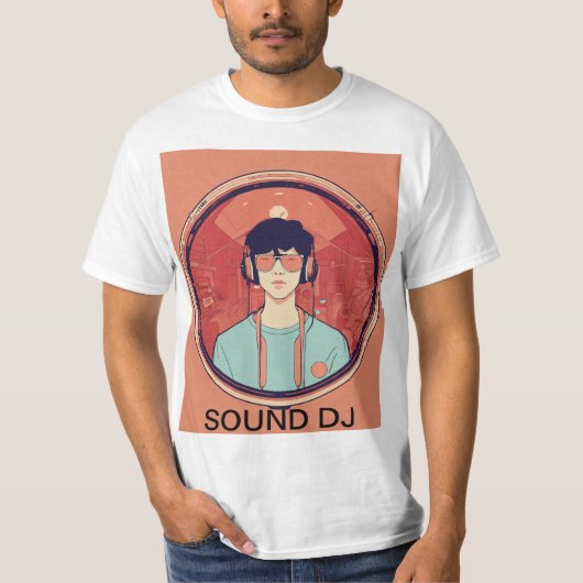 "Platenspelers & Beats" DJ T-shirt (Voorkant)
