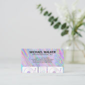 Platenspelers | DJ | Iridescent Visitekaartje (Staand voorkant)