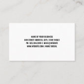 Platenspelers | dj | iriserend | Muzikale noten Visitekaartje (Achterkant)