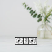 Platenspelers | entertainmentartiest mini visitekaartje (Staand voorkant)