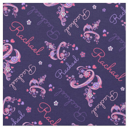 Platenweefsel van Rachael letter R Stof