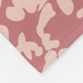 Platflorale tekening. Silhouettes van bloeiende li Fleece Deken (Hoek)