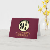 Platform 9 3/4 HOGWARTS™ EXPRESS-pictogram Kaart (Gele Bloem)